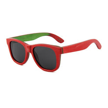 Load image into Gallery viewer, Wooden Vintage Skateboard Glasses Unisex